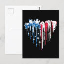 Search for flag heart postcards United states