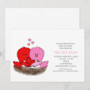 Search for two birds invitations Watercolor