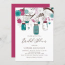Search for mason jar bridal shower invitations Floral