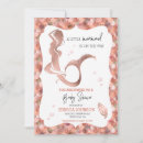 Search for little mermaid baby shower invitations Pink