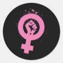 Search for feminism symbol stickers Social justice