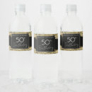 Search for 50th birthday water bottle labels Fifty