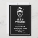 Search for death to my 20s invitations Black and white