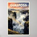 Search for vintage iceland posters Waterfall