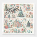 Search for christmas dinner paper napkins Pink
