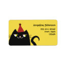 Search for childrens birthday return address labels Yellow