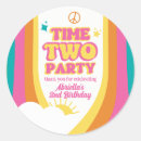 Search for retro birthday stickers 2nd birthday party