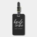 Search for bride luggage tags Black and white