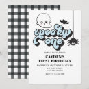 Search for the spooky one birthday invitations Kids