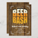 Search for beer bash invitations Rustic