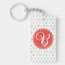 Search for festive rectangular key rings Red