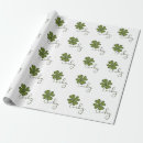 Search for four leaf clover wrapping paper Leprechaun