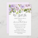 Search for purple vow renewal wedding invitations Watercolor