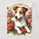 Search for vintage floral postcards Dog
