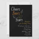 Search for casual birthday invitations Cheers and beers