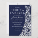 Search for white 30th birthday invitations Thirty