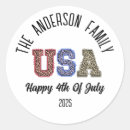 Search for usa round stickers Fourth of july