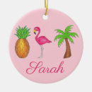 Search for pink flamingos christmas tree decorations Tropical