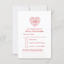 Search for 40th rsvp cards Heart