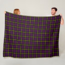 Search for purple tartan blankets Black