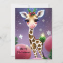 Search for african animal christmas cards Giraffe