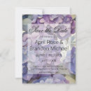Search for purple hydrangea save the dates Elegant