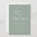 Search for monogram bridal shower invitations Classic