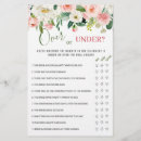 Search for over under bridal shower games Botanical