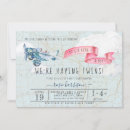 Search for vintage twin baby shower invitations Pink and blue