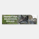 Search for conservation bumper stickers wolf
