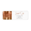 Search for copper foil return address labels For her