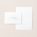 Search for silver foil place cards Chic