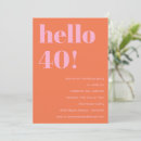 Search for orange party invitations Bold typography