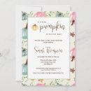 Search for little pumpkin on the way invitations Watercolor