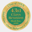 Search for class reunions stickers Gold