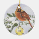 Search for female cardinal christmas tree decorations Birds