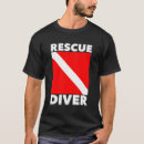 Search for rescue diver tshirts Water