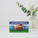 Search for football business cards Athlete