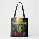 Search for space alien tote bags Astronaut