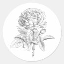 Search for black and white rose stickers Vintage