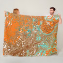 Search for teal and orange blankets Brown