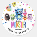 Search for little monster birthday stickers Monsters
