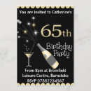 Search for 65th birthday invitations Black