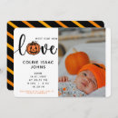 Search for halloween birth announcement cards Autumn