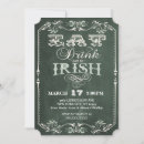 Search for irish party invitations Vintage