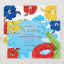 Search for kids luau party invitations Floral