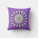 Search for purple and white cushions Black