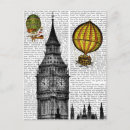 Search for vintage balloon postcards Big ben