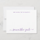 Search for cute note cards Purple