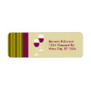 Search for wine glass return address labels Vineyard
